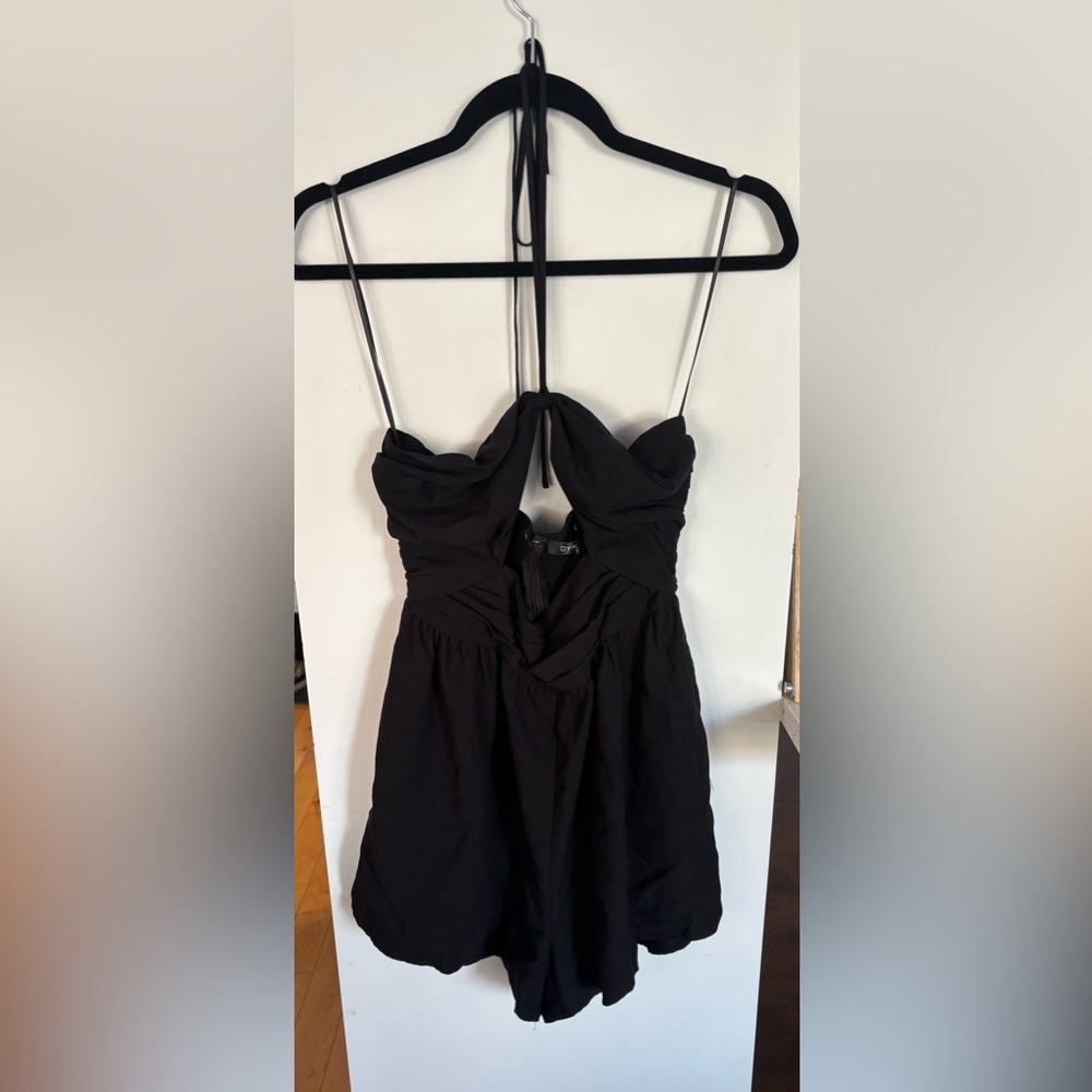 Dynamite Black Strapless Romper